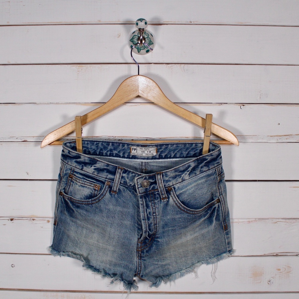 Free People Jean Shorts